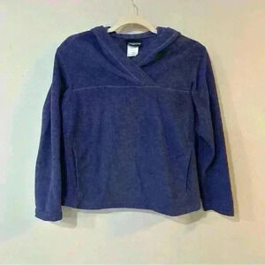 Patagonia Purple Blue Fleece Pullover Warm Soft Cozy Hoodie Women’s Size Small